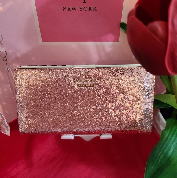 kate spade Handbags - NWT - Kate Spade 💕 Pink Glitter Wallet